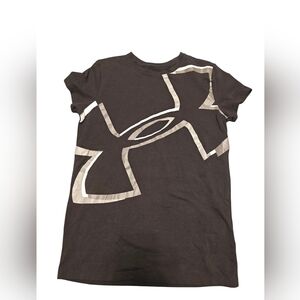 Under Armour Black Woman Short with Silver Logo Size petite S
